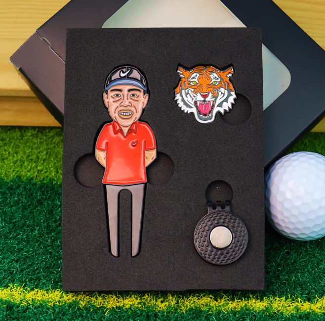Divot Tool + Marker Combo (Tiger and Messi)
